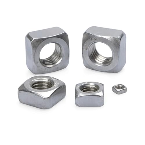 304 Edelstahl Quadratische dünne Muttern DIN562 dünne Mutter M3 M4 M5 M6 M8 M10 hohe Qualität 18-8 10/50 Stücke(M4-50Pcs) von SAPIIKEF