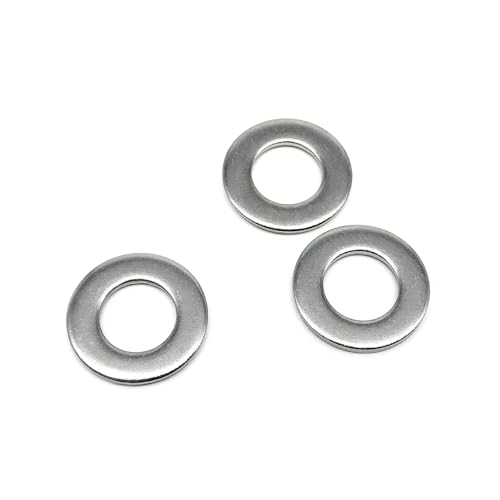 320-teiliges Sortimentsset aus Edelstahl GB97 304 A2 mit glatten Dichtungsringen und Unterlegscheiben, M1.6 M2 M2.5 M3 M3.5 M4 M5 M6 M8, Schwarzstahl(Black carbon steel) von SAPIIKEF