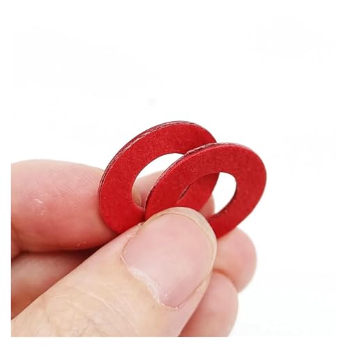 415/1085 Stück M2 M2.5 M3 M4 M5 M6 M8 M10 M12 Flache Unterlegscheibe aus rotem Stahlpapier, einfacher Abstandshalter, Isolierdichtungsring, gemischte Größen, Kit-Set, Box(1105pcs) von SAPIIKEF