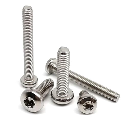 5/10/50 Stück extra lang 3–100 mm M1.4 M1.6 M2 M2.5 M3 M4 M5 M6 M8 GB2672 Sechslappen-Torx-Flachrundkopfschraube Bolzen 304 Edelstahl(3mm,M2 50pcs) von SAPIIKEF