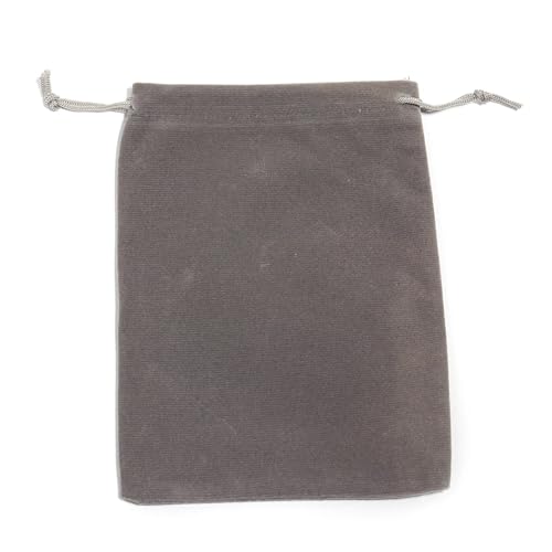 5–10 Stück/Los, Farbe, Samt, Kordelzug, Beutel in Mehreren Größen, for Schmuck, Süßigkeiten, Aufbewahrung, Display, Festival, Geschenk, Verpackungsbeutel(Grey,5X7CM (10pcs)) von SAPIIKEF