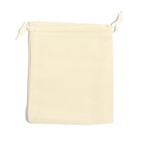 5–10 Stück/Menge Farbe Samt Kordelzug Beutel Multi-Größe Verpackung Beutel for Schmuck Süßigkeiten Lagerung Display Festival Geschenk Verpackung Beutel(Beige,5X7CM (10pcs)) von SAPIIKEF