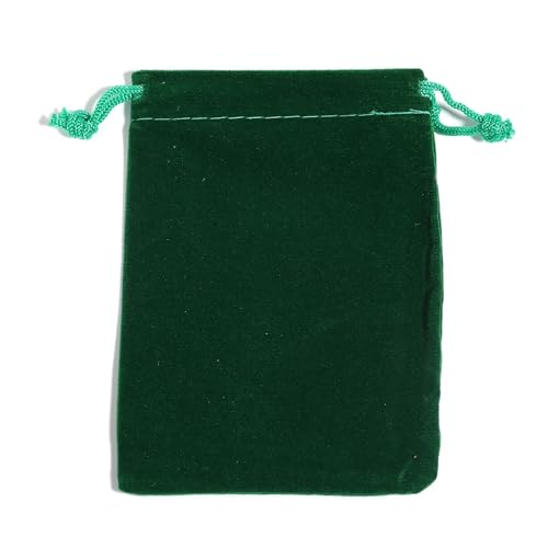 5–10 Stück/Menge Farbe Samt Kordelzug Beutel Multi-Größe Verpackung Beutel for Schmuck Süßigkeiten Lagerung Display Festival Geschenk Verpackung Beutel(Green,10X15CM (5pcs)) von SAPIIKEF