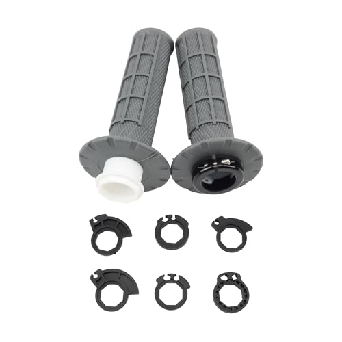 6-farbige Universal-Motorradgriffe mit Snap-on-Cam-Lock-on-Griffen for CRF SXF EXC Motorrad-Lenkergriffe(Silvery) von SAPIIKEF