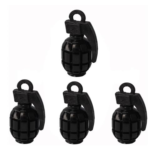 AUTCOAT 4 Teile/Satz Universal Auto LKW Motorrad Rad Reifen Ventilkappen Fahrrad Reifen Luftventil Abdeckung(Black) von SAPIIKEF