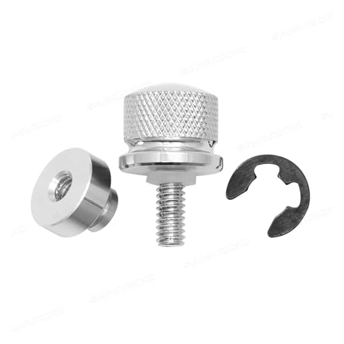 Billet Aluminum Rear Fender Bolt Screw Nut Tab Cover For XLSoftail Touring Models 96-Later Universal Parts(Silver) von SAPIIKEF