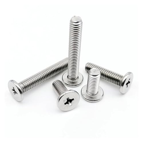 CM M1.4 M1.6 M2 M2.5 M3 M4 M5 M6 A2-70 304 Edelstahl Kreuz Ultradünne Super Low Flat Wafer Head Bolt Schraube(4mm,M1.6 50pcs) von SAPIIKEF