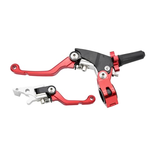 CNC Motorrad Bremse Kupplung Hebel 22mm Lenker Universal for Kayo T4 T6 K6 K6R for SX SXF XC XCF EXC EXCF(CQR Red 2 Set) von SAPIIKEF