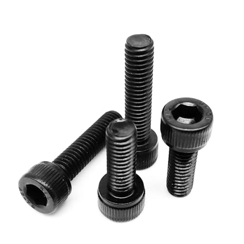 DIN912 M1.6 M2 M2.5 M3 M4 M5 M6 M8 Schwarz 304 Edelstahl Sechskant Innensechskantschraube Schraubenlänge = 3-100mm(6mm,50pcs M3) von SAPIIKEF