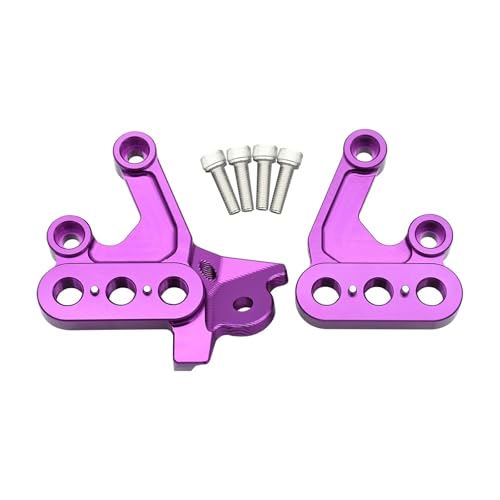 Elektrische Motocross Fußrasten Befestigungs Halterung Ruht Pedal Montieren Unterstützung Halterung for X160 X260 for Bee X & S(Purple Left Right) von SAPIIKEF