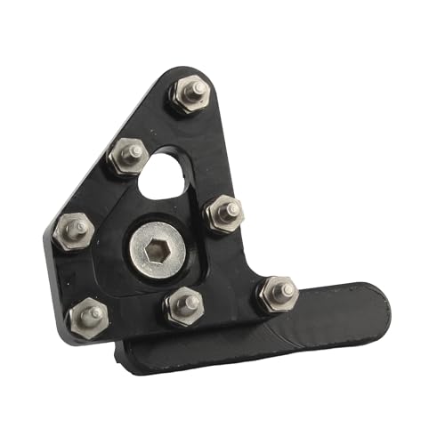 Enduro Motocross Drehbare Hinten Bremshebel Pedal Pedal Kopf Aluminium Legierung for CRF for KLX for YZF Teile(Black) von SAPIIKEF