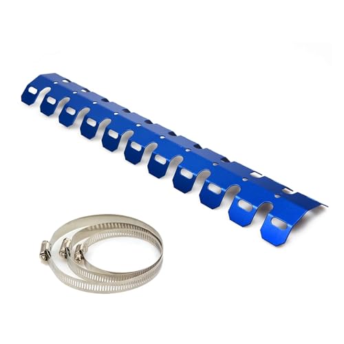 Exhaust Heat Shield Muffler Protector Cover For EXC XCW SX TPI Six Days 125 250 300 2012-2023(Long Blue) von SAPIIKEF