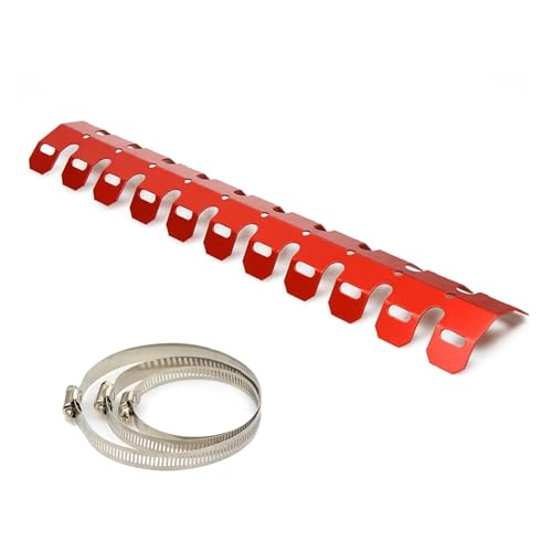 Exhaust Heat Shield Muffler Protector Cover For EXC XCW SX TPI Six Days 125 250 300 2012-2023(Long Red) von SAPIIKEF
