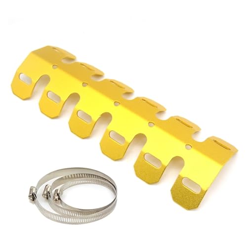 Auspuff Hitzeschild Schalldämpfer Schutz Abdeckung for EXC XCW SX TPI Sechs Tage 125 250 300 2012-2023(Short Gold) von SAPIIKEF