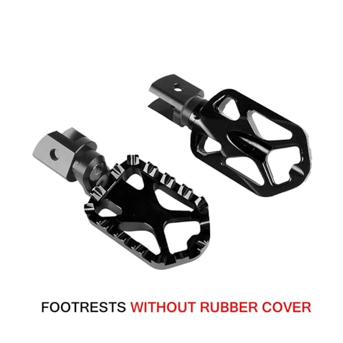 F800GS F700GS F650GS Motorrad Fußstütze for R1200GS 2004-2012 R1100GS R1150GS Fußrasten Aluminium Einstellbare Fuß Peg rest(Black No Cover) von SAPIIKEF