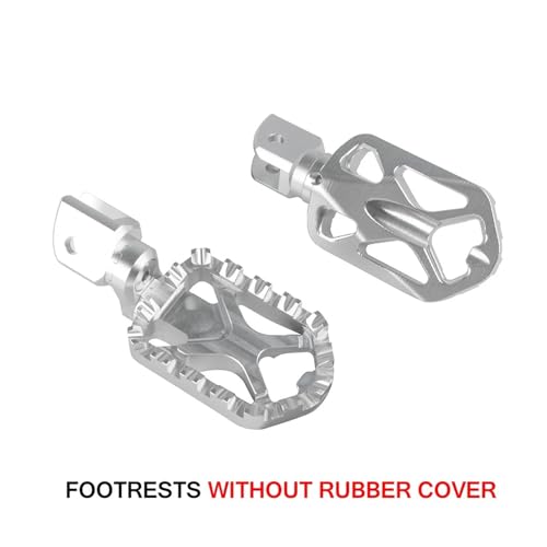F800GS F700GS F650GS Motorrad Fußstütze for R1200GS 2004-2012 R1100GS R1150GS Fußrasten Aluminium Einstellbare Fuß Peg rest(Silver No Cover) von SAPIIKEF
