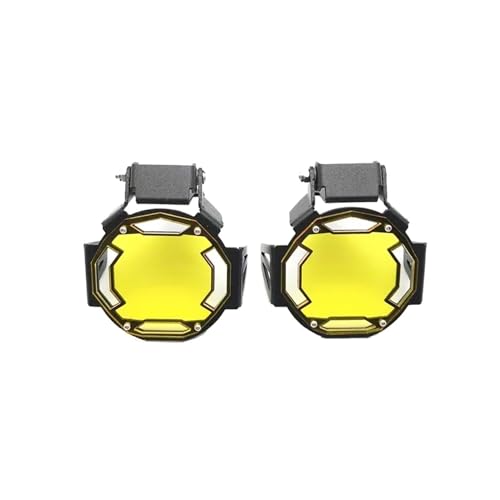 Flipable Nebelscheinwerfer-Schutzgitter-Schutzabdeckung Passend for R 1250 GS R1250GS Adventure R1200GS LC R1200 GS ADV 2014-2023(Yellow) von SAPIIKEF