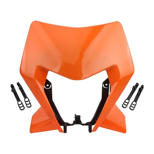 For 2024 Maske XC SX SXF XCW 125 Zu 500 Universal Motocross Dirt Pit Bike Zubehör Enduro Motorrad Maske(Orange) von SAPIIKEF