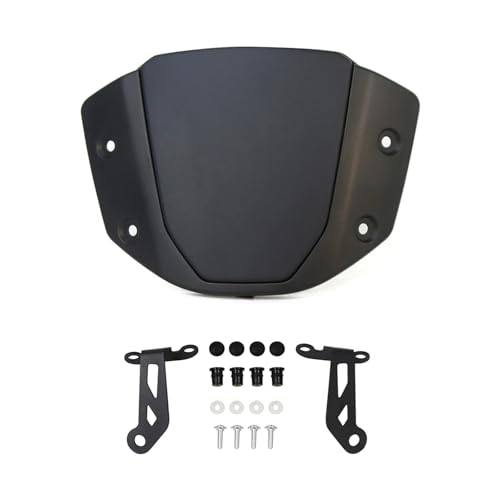 For CB650R CB 650 R 2024 2025 Motorrad Sport Windschutzscheibe Motorrad Vorne Windabweiser Mit Halterung(Matte black) von SAPIIKEF