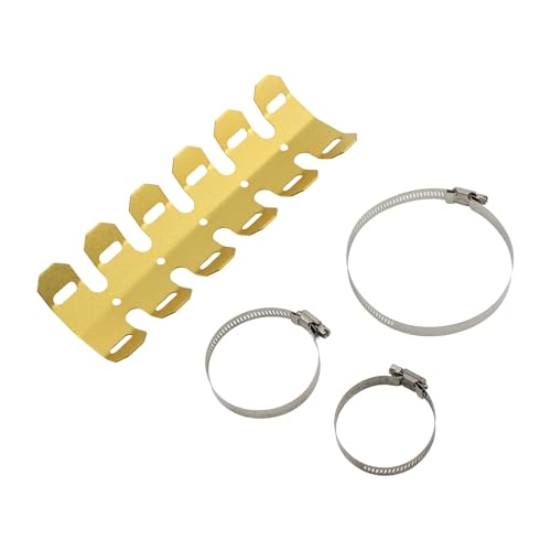 For CRF 450X Motocross Auspuff Schild Schutz Abdeckung for YZ125 YZ250 YZ450F Motorrad Auspuff Hitzeschild Enduro(Golden) von SAPIIKEF