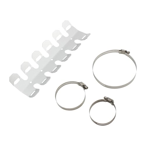 For CRF 450X Motocross Auspuff Schild Schutz Abdeckung for YZ125 YZ250 YZ450F Motorrad Auspuff Hitzeschild Enduro(White) von SAPIIKEF