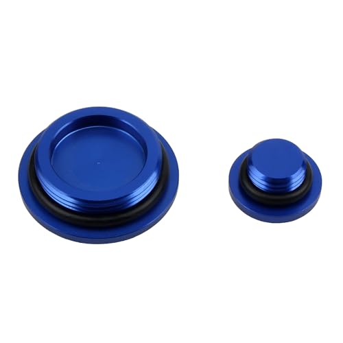 For CRF250R CRF 125 250 450 RALLY Motorrad Motor Timing Oli Filter Stecker Schraube Schrauben Set Motorrad Kappe Stecker(Blue) von SAPIIKEF