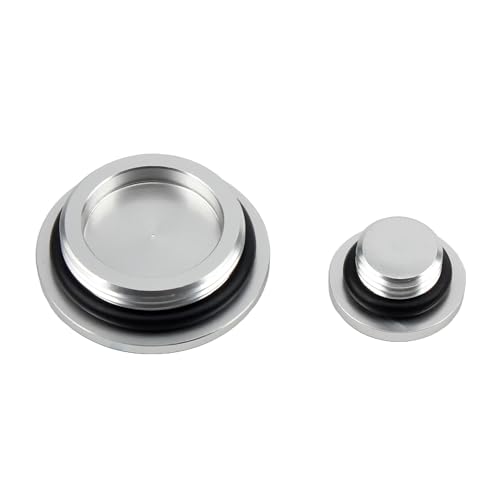 For CRF250R CRF 125 250 450 RALLY Motorrad Motor Timing Oli Filter Stecker Schraube Schrauben Set Motorrad Kappe Stecker(Silvery) von SAPIIKEF