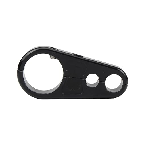 For Cafe Racer Motorrad Motocross Rahmen 1 "25mm Lenker Kupplung Kabel Bremse Linie Klemme Befestigt Clips(Black) von SAPIIKEF