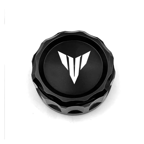 For MT07 FZ07 MT09 SP FZ09 MT10 MT03 MT25 MT125 Motorcycle CNC Oil Tank Cap Rear Brake Fluid Reservoir Cover 2023 2024(Black) von SAPIIKEF