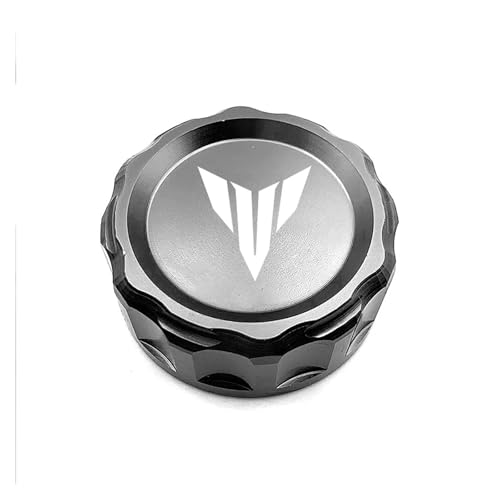 For MT07 FZ07 MT09 SP FZ09 MT10 MT03 MT25 MT125 Motorcycle CNC Oil Tank Cap Rear Brake Fluid Reservoir Cover 2023 2024(Grey) von SAPIIKEF