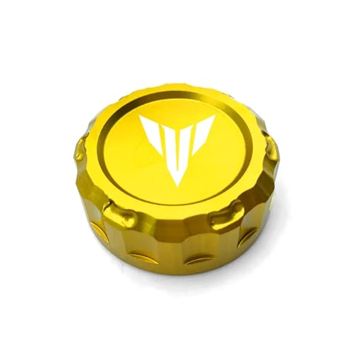 For MT07 FZ07 MT09 SP FZ09 MT10 MT03 MT25 MT125 Motorrad CNC Öltankdeckel Abdeckung des hinteren Bremsflüssigkeitsbehälters 2023 2024(Gold) von SAPIIKEF