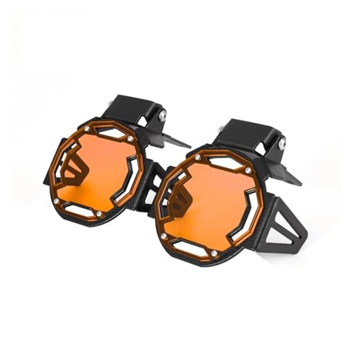 For R1250GS R1250 R 1250 GS ADV Abenteuer 2018 2019 2020 2021 2022 Motorrad Nebel Lampe Licht Abdeckung Schutz Grille Protector(Orange) von SAPIIKEF