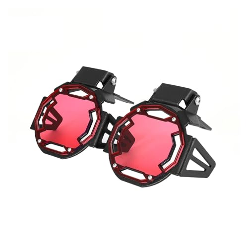 For R1250GS R1250 R 1250 GS ADV Abenteuer 2018 2019 2020 2021 2022 Motorrad Nebel Lampe Licht Abdeckung Schutz Grille Protector(Red) von SAPIIKEF