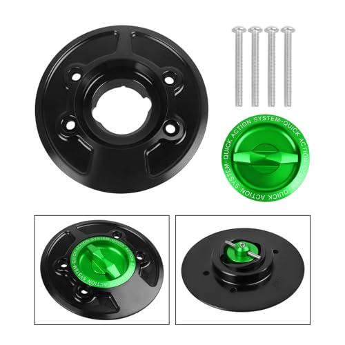 For S1000RR S1000R HP4 K1600GT K1600GTL R1200GS ADV R 1200 R CLASSIC HP2 Keyless Quick Release Tank Fuel Caps Gas Cover(Green) von SAPIIKEF
