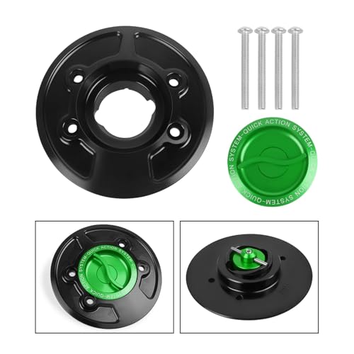 For S1000RR S1000R HP4 K1600GT K1600GTL R1200GS ADV R 1200 R CLASSIC HP2 Keyless Quick Release Tank Fuel Caps Gas Cover(Green-S) von SAPIIKEF