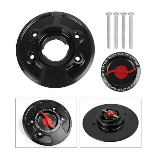 For S1000RR S1000R HP4 K1600GT K1600GTL R1200GS ADV R 1200 R CLASSIC HP2 Keyless Quick Release Tank Fuel Caps Gas Cover(Red s1) von SAPIIKEF