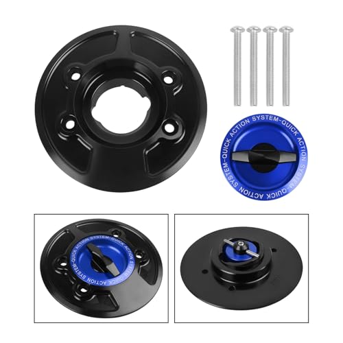 For S1000RR S1000R HP4 K1600GT K1600GTL R1200GS ADV R 1200 R CLASSIC HP2 Keyless Quick Release Tank Tankdeckel Gas Abdeckung(Blue 11) von SAPIIKEF