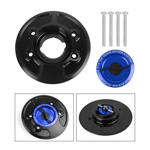 For S1000RR S1000R HP4 K1600GT K1600GTL R1200GS ADV R 1200 R CLASSIC HP2 Keyless Quick Release Tank Tankdeckel Gas Abdeckung(Blue s1) von SAPIIKEF