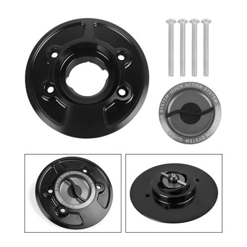 For S1000RR S1000R HP4 K1600GT K1600GTL R1200GS ADV R 1200 R CLASSIC HP2 Keyless Quick Release Tank Tankdeckel Gas Abdeckung(Titanium s1) von SAPIIKEF
