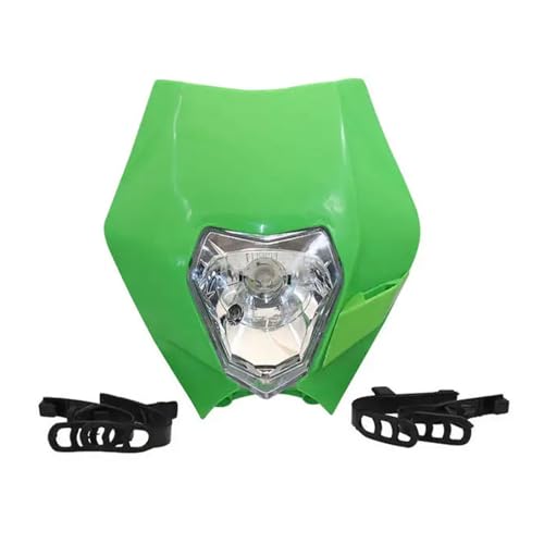 For Scheinwerferplatte Motorrad EXC 300 250 XCW 350 SX XC 2014-2016 Motocross Pit Dirt Bike Tuning Teile Enduro Scheinwerfer(Green) von SAPIIKEF