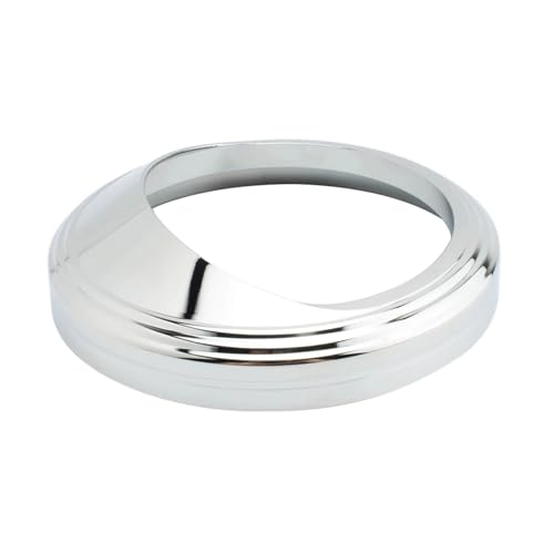 For Softail mit 5 "Tachometer Motorrad Vorne Tachometer Messgeräte Trim Ring Rahmen Abdeckung Visier(Silver) von SAPIIKEF
