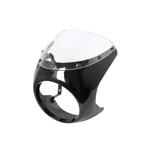 For Sportster Bobber Touring Motorrad Universal Cafe Racer 7inch Scheinwerfer Lenker Verkleidung Windschutzscheibe Kits(1) von SAPIIKEF