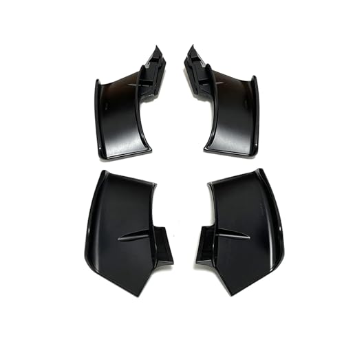 For Streetfighter V4 V4S V2 2018-2023 Oberen Unteren Winglets Carbon Fiber Air Deflektor Verkleidung Motorrad Seite Festen Flügel(Black) von SAPIIKEF