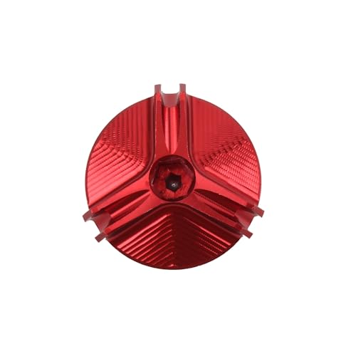 For TMAX 560 530 500 SX DX Motorrad CNC Motoröleinfüllschraube Kappenabdeckung for Motocross Zubehör(Red) von SAPIIKEF