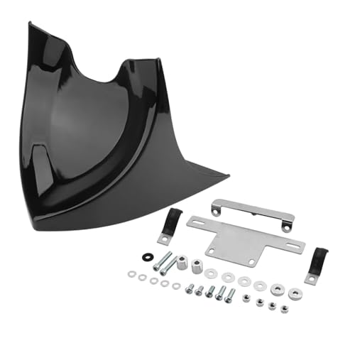 For Touring Sportster Dyna Fatboy Softail Motorcycle Chin Fairing Mudguard Lower Front Air Dam Spoiler Cover Protector(Light Black) von SAPIIKEF