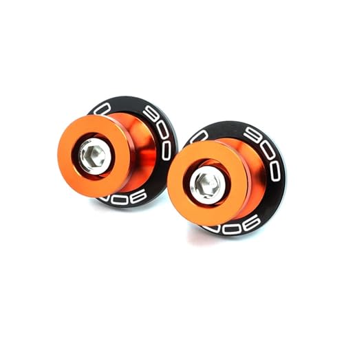 For Z900 Z900RS SE 2017-2024 2023 2022 Motorradzubehör Aluminium M8 Standschrauben Schwingenspulen Schieber(Orange) von SAPIIKEF