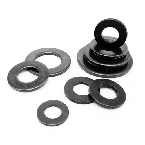 GB97 DIN125 Schwarz Grade 8,8 Stahl Einfache Dichtung Flache Scheibe M 1,6 M2 M 2,5 M3 M 3,5 M4 M5 M6 M8 M10 M12 M14 M16 M18 M20 M22 M24(5pcs M20) von SAPIIKEF