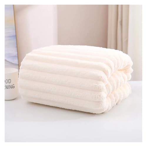 Großes, Dickes Badetuch for Erwachsene aus Korallenvlies, saugfähig, saugfähig und schnell trocknend, multifunktionale Mikrofaser-Badetücher(Off White,70x140cm) von SAPIIKEF