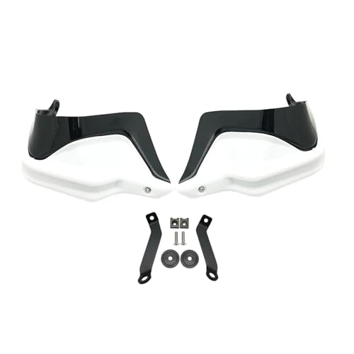 Handguard Extension For NX400 NX 400 NX500 2023 2024- Hand Guard Kit Handlebar Wind Cover Accessories NX500 Handguards(White Black Set) von SAPIIKEF