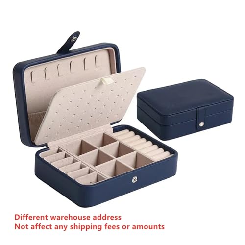 Koreanische Version Einfache Ins Stil Tragbare Schmuck Lagerung Box 2024 Neue High-end Exquisite Große Kapazität Reise Schmuck Tasche(Gray) von SAPIIKEF